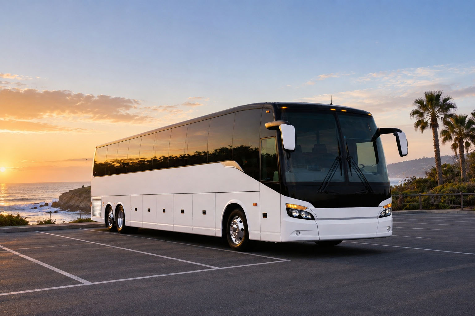 Charter bus rental in Burbank, CA
